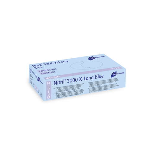 Untersuchungshandschuhe NITRIL 3000 X LONG BLUE